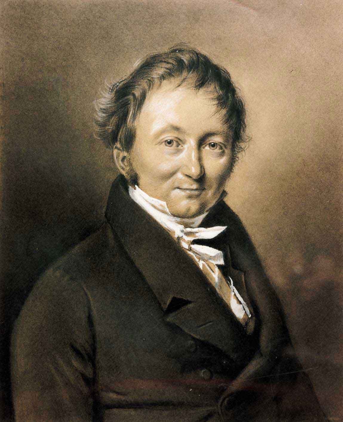 Retrato de Karl Von Drais. 